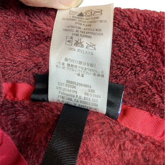 Patagonia Re-Tool Snap-T Fleece, Maroon Women’s XS EUC - Picture 7 of 9